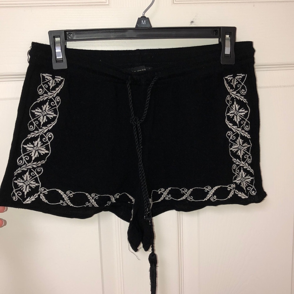 Black flowy shorts